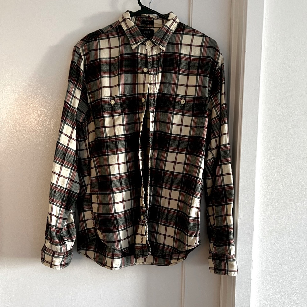 J Crew Plaid Flannel (Slim Fit Medium)